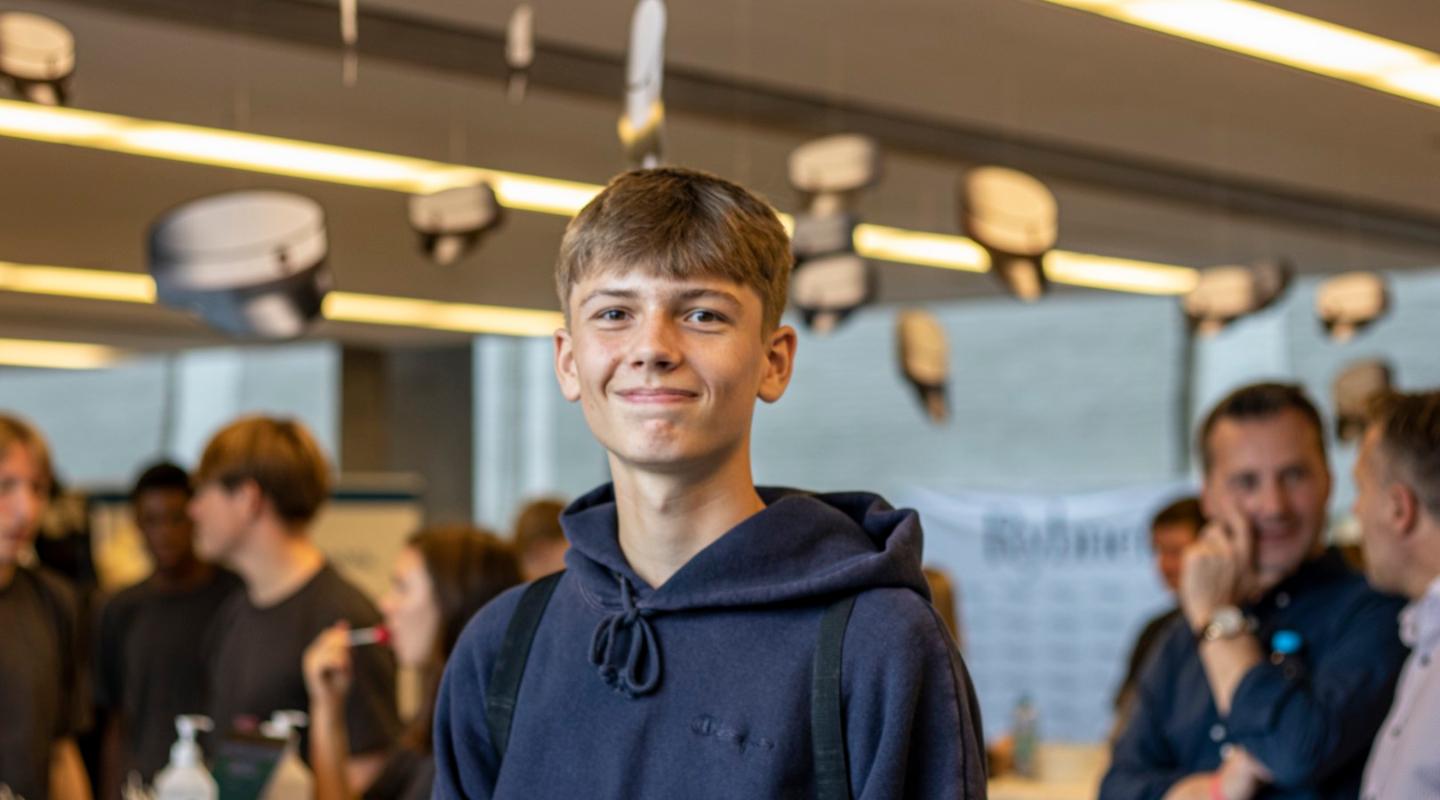 Foto: 15-årige Philip Herman Brandt fra Brørup Skole vil ikke udelukke, at han vælger en erhvervsuddannelse efter folkeskolen.