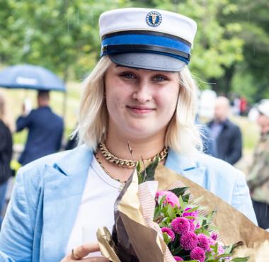 Foto: Emma Hansen Torbensen blev HHX-student, selvom hun var tæt på at droppe ud.